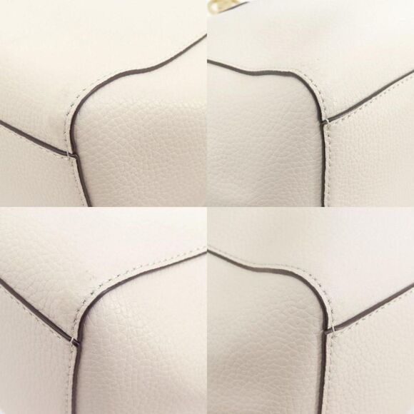 Michael Kors Kimberly White Leather Tote Bag (Pre-Owned) - Picture 4 of 11